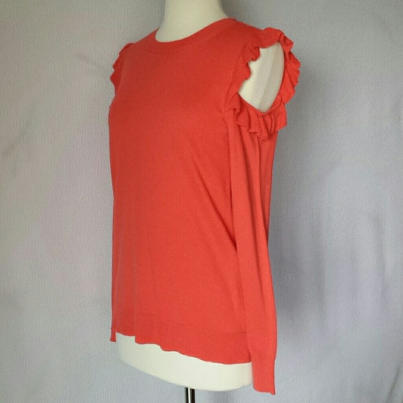 Michael Kors MK Cold Shoulder Top Blouse Sweater - Picture 3 of 8